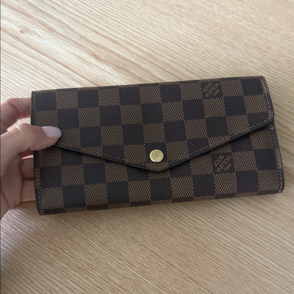 Louis Vuitton Brown Checkered Clutch/Wallet